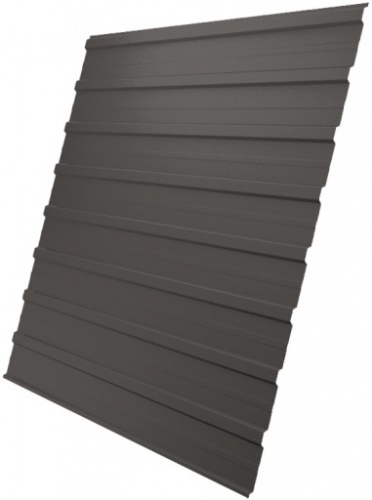 Профнастил С10A 0,45 Drap ST RR 32 (серо-зеленый) темно-коричневый