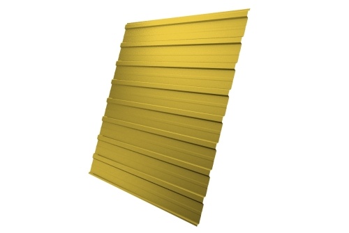 Профнастил С10A 0,45 PE с пленкой RAL 1018 желтый цинк