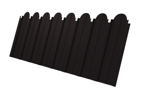 Профнастил С10A фигурный 0,5 PurPro Matt 275 RAL 9005 черный