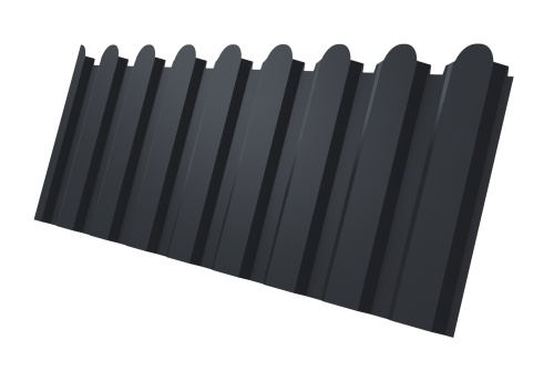 ПН С20А фигурный 0,5 Satin Matt RAL 7024 мокрый асфальт