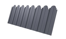 Профнастил С10A фигурный 0,45 PE с пленкой RAL 7004 сигнальный серый