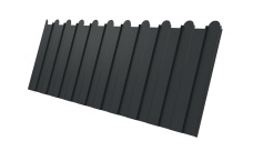 Профнастил С8А фигурный 0,5 Rooftop Matte RAL 7024 мокрый асфальт