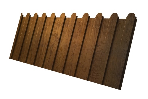 Профнастил С8А фигурный 0,4 Print Premium Golden Wood