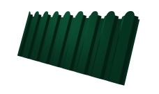 Профнастил С20А фигурный 0,5 Atlas с пленкой RAL 6005