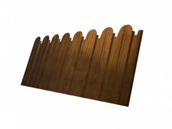 Профнастил С20А фигурный 0,45 Print-double Elite Golden Wood