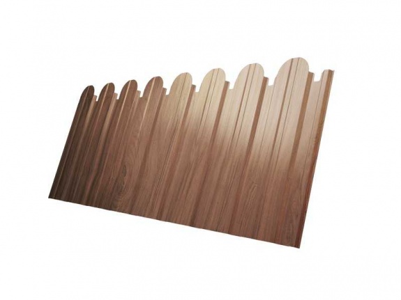 Профнастил С20А фигурный 0,45 Print Elite Honey Wood