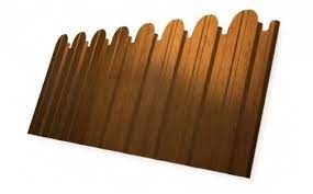 Профнастил С20А фигурный 0,45 Print Elite Cherry Wood