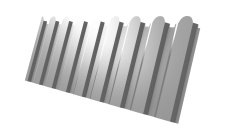 Профнастил С20А фигурный 0,45 PE RAL 9003 сигнальный белый