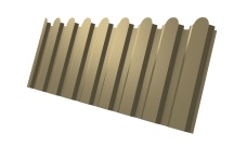 Профнастил С20А фигурный 0,45 PE RAL 1014 слоновая кость