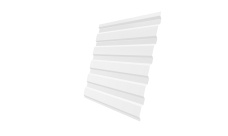 Профнастил С20А 0,5 Satin с пленкой RAL 9003 сигнальный белый