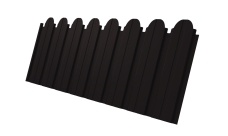 Профнастил С10B фигурный 0,45 Drap ST RAL 9005 черный