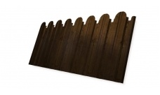 Профнастил С10B фигурный 0,45 Print-Double Premium Antique Wood