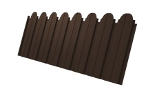 Профнастил С10B фигурный 0,45 PE-Double RAL 8017