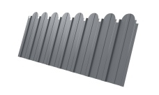 Профнастил С10A фигурный 0,5 Satin с пленкой RAL 9006