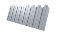 Профнастил С10A фигурный 0,5 Satin с пленкой RAL 9003 сигнальный белый