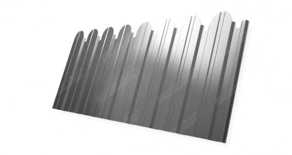 Профнастил С10A фигурный 0,45 Print Premium Silver Wood