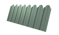 Профнастил С10A фигурный 0,45 PE с пленкой RAL 6019