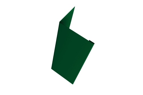 Нащельник (для калиток и ворот) 25х35 жалюзи Milan 0,5 Quarzit lite с пленкой RAL 6005 зеленый мох (L1,68)