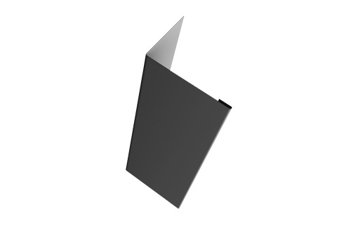 Нащельник (для калиток и ворот) 25х35 жалюзи Milan 0,5 GreenCoat Pural BT, matt RR 21 светло-серый (RAL 7040 серое окно) (L1,68)