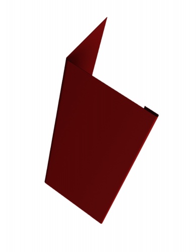 Нащельник (для калиток и ворот) 25х35 жалюзи Milan 0,5 Atlas с пленкой RAL 8004 терракота (L1,68) (L1,68)