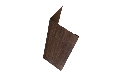 Нащельник (для калиток и ворот) 25х35 жалюзи Milan 0,45 Print Elite Antique wood (L1,68)