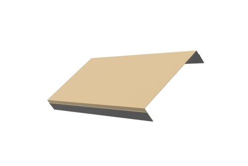 Ламель обратная 150 Texas 0,45 Drap RAL 1014 слоновая кость (для калиток и ворот)