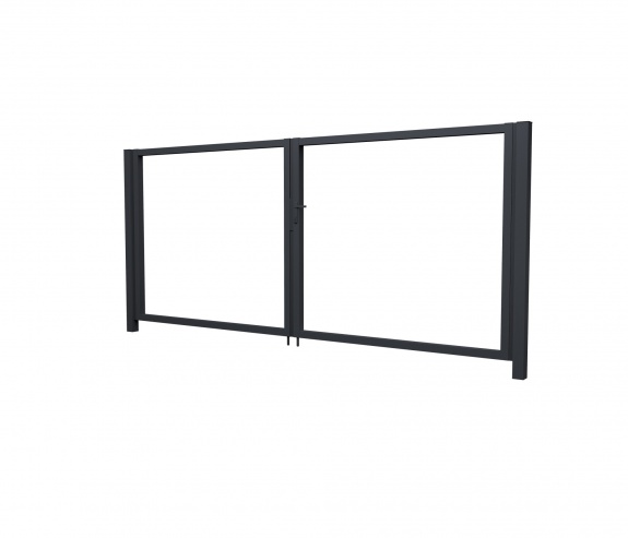 Ворота Жалюзи Texas 2,0х3,6 RAL 7024 без заполнения (ламель 150 мм)