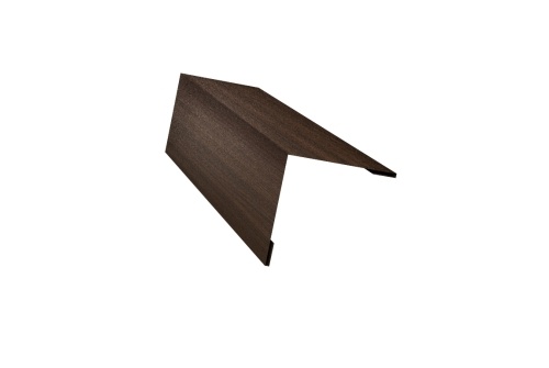 Планка завершающая 50х50 жалюзи Milan 0,45 Print Elite Coffee Wood