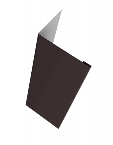 Нащельник (для калиток и ворот) 25х35 жалюзи Milan 0,5 PurPro Matt 275 RR 32 темно-коричневый (L1,68)