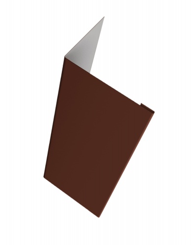 Нащельник (для калиток и ворот) 25х35 жалюзи Milan 0,5 PurPro Matt 275 RAL 8017 шоколад (L1,68)