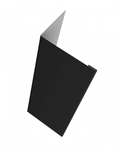 Нащельник (для калиток и ворот) 25х35 жалюзи Milan 0,5 GreenСoat Pural RR 23 темно-серый (RAL 7024 мокрый асфальт) (L1,68)