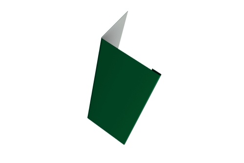 Нащельник (для калиток и ворот) 25х35 жалюзи Milan 0,5 GreenCoat Pural BT, matt RR 11 темно-зеленый (RAL 6020 хромовая зелень) (L1,68)