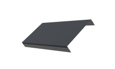 Ламель обратная 150 жалюзи Texas 0,5 Satin Мatt RAL 7024 мокрый асфальт (для калиток и ворот)