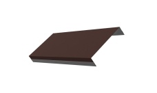 Ламель обратная 125 Texas 0,45 Drap RAL 8017 шоколад (для калиток и ворот)