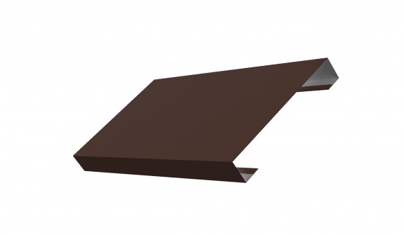 Ламель лицевая 125 Texas 0,45 Drap RAL 8017 шоколад (для калиток и ворот)