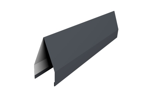 Ламель жалюзи Tokyo 0,5 GreenCoat Pural BT, matt RR 23 темно-серый (RAL 7024 мокрый асфальт)