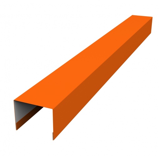 Крышка 65х60 жалюзи Milan 0,45 PE с пленкой RAL 2004 оранжевый (для калиток и ворот)