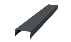 Крышка 30х15 жалюзи Texas 0,45 PE с пленкой RAL 7024 мокрый асфальт