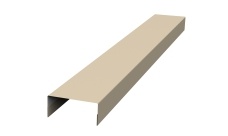 Крышка 30х15 жалюзи Texas 0,5 Satin с пленкой RAL 1015 светлая слоновая кость