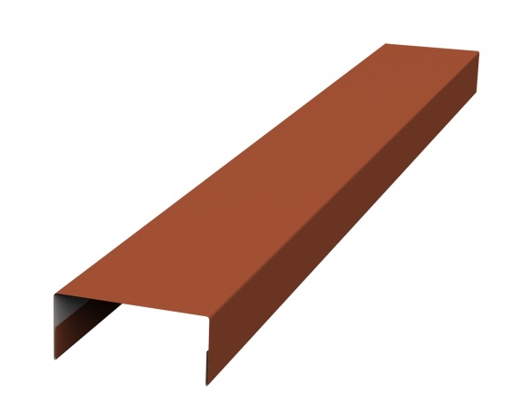 Крышка 30х15 жалюзи Texas 0,5 PurLite Мatt RAL 8004 терракота