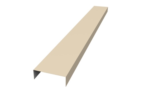 Декоративная накладка прямая жалюзи Texas 0,45 PE с пленкой RAL 1015 светлая слоновая кость