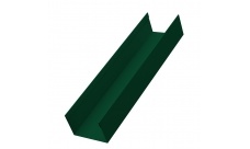 Стойка жалюзи Texas 0,5 Quarzit с пленкой RAL 6005 зеленый мох