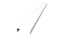 Декоративная накладка прямая жалюзи Texas 0,5 Velur RAL 9003 сигнальный белый