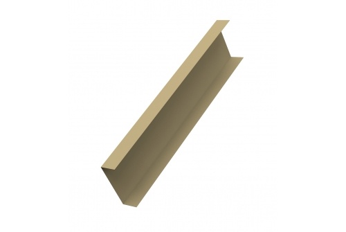 Декоративная накладка прямая жалюзи Texas 0,45 Drap с пленкой RAL 1014 слоновая кость