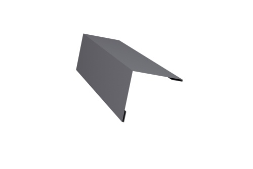 Планка завершающая 50х50 жалюзи Milan 0,5 Satin с пленкой RAL 7004 сигнальный серый