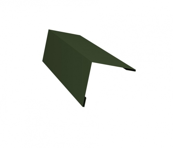 Планка завершающая 50х50 жалюзи Milan 0,5 Velur RAL 6020 хромовая зелень