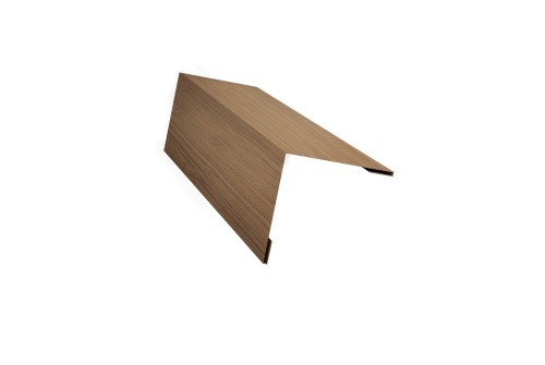 Планка завершающая 50х50 жалюзи Milan 0,45 Print Elite Honey Wood