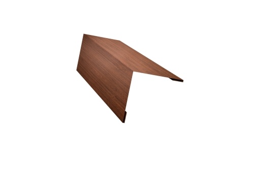 Планка завершающая 50х50 жалюзи Milan 0,45 Print Elite Choco Wood