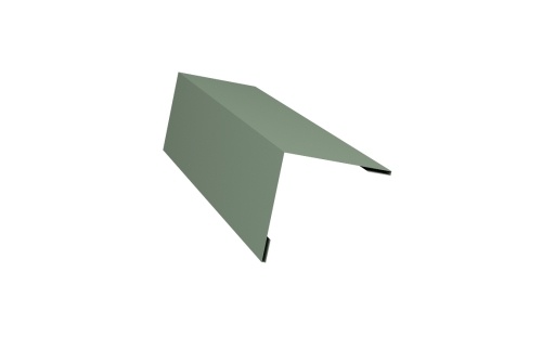 Планка завершающая 50х50 жалюзи Milan 0,45 PE с пленкой RAL 6019 бело-зеленый