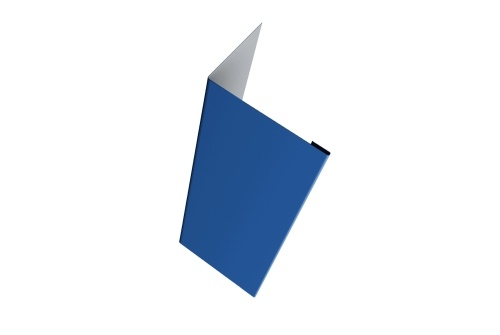 Нащельник (для калиток и ворот) 25х35 жалюзи Milan 0,45 PE с пленкой RAL 5005 сигнальный синий (L1,68)